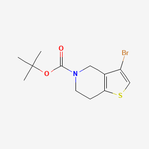 Thieno[3,2-c]pyridine-5(4H)-carboxylic acid, 3-bromo-6,7-dihydro-, 1,1-dimethylethyl ester - (1000577-81-0)