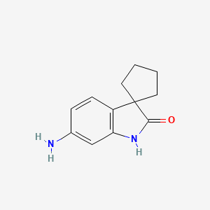 Spiro[cyclopentane-1,3'-[3H]indol]-2'(1'H)-one, 6'-amino- - (100510-66-5)