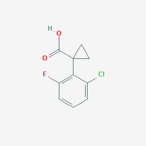 1-(2-Chloro-6-fluorophenyl)cyclopropane-1-carboxylic acid - (1006876-25-0)
