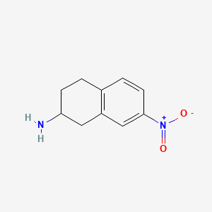 2-Naphthalenamine, 1,2,3,4-tetrahydro-7-nitro- - (101167-13-9)