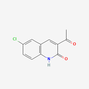 3-acetyl-6-chloro-1H-quinolin-2-one - (1017386-44-5)