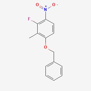1-(Benzyloxy)-3-fluoro-2-methyl-4-nitrobenzene - (1020173-26-5)