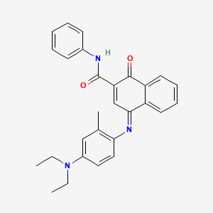 2-Naphthalenecarboxamide, 4-[[4-(diethylamino)-2-methylphenyl]imino]-1,4-dihydro-1-oxo-N-phenyl- - (102187-19-9)