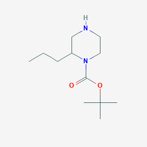 1-Piperazinecarboxylic acid, 2-propyl-, 1,1-dimethylethyl ester - (1027511-67-6)