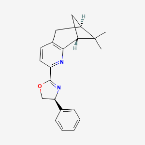(S)-2-((6R,8R)-7,7-Dimethyl-5,6,7,8-tetrahydro-6,8-methanoquinolin-2-yl)-4-phenyl-4,5-dihydrooxazole - (1027754-31-9)