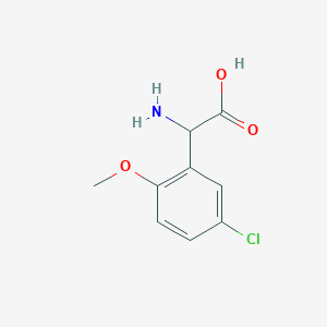 2-Amino-2-(5-chloro-2-methoxyphenyl)acetic acid - (1033583-97-9)