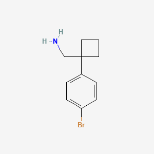 [1-(4-bromophenyl)cyclobutyl]methanamine - (1039932-36-9)