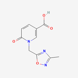 1-[(3-methyl-1,2,4-oxadiazol-5-yl)methyl]-6-oxo-1,6-dihydropyridine-3-carboxylic acid - (1041580-80-6)
