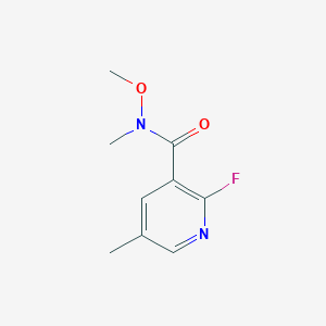 2-Fluoro-N-methoxy-N,5-dimethylnicotinamide - (1042986-01-5)