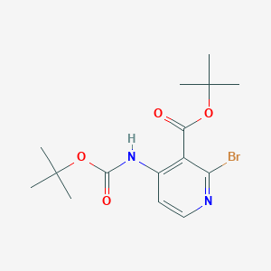 tert-Butyl 2-bromo-4-((tert-butoxycarbonyl)amino)nicotinate - (1044148-94-8)