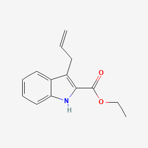 1H-Indole-2-carboxylic acid, 3-(2-propenyl)-, ethyl ester - (104699-49-2)