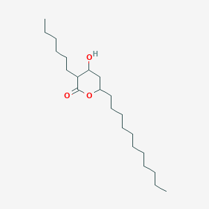 (3S,4S,6R)-3-Hexyl-4-hydroxy-6-undecyltetrahydro-2H-pyran-2-one - (104801-96-9)