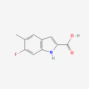 1H-Indole-2-carboxylic acid, 6-fluoro-5-methyl- - (1049685-22-4)
