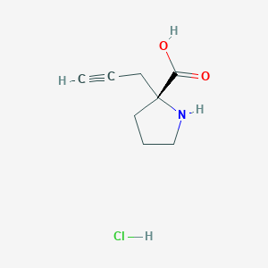 (R)-ALPHA-PROPYNYL-PROLINE-HCL - (1049733-10-9)