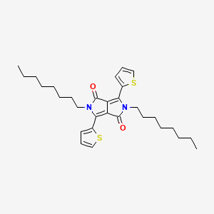 2,5-dioctyl-3,6-di(thiophen-2-yl)pyrrolo[3,4-c] pyrrole-1,4(2H,5H)-dione - (1057401-08-7)