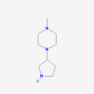 1-Methyl-4-[(S)-3-pyrrolidinyl]piperazine 3HCl - (1067716-49-7)