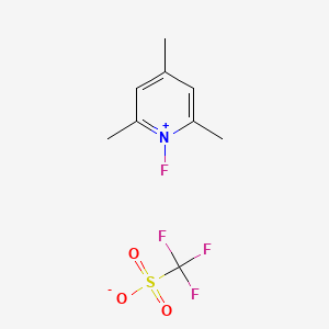 1-Fluoro-2,4,6-trimethylpyridin-1-ium trifluoromethanesulfonate - (107264-00-6)