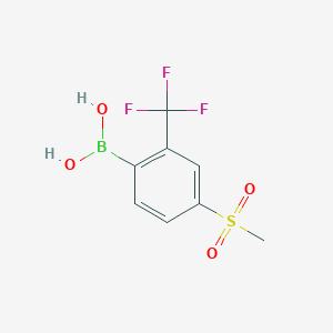 (4-(Methylsulfonyl)-2-(trifluoromethyl)phenyl)boronic acid - (1072946-16-7)