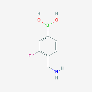(4-(Aminomethyl)-3-fluorophenyl)boronic acid - (1073055-69-2)