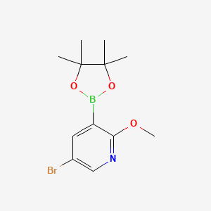 5-BROMO-2-METHOXY-3-(4,4,5,5-TETRAMETHYL-1,3,2-DIOXABOROLAN-2-YL)PYRIDINE - (1073353-75-9)