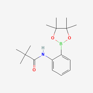 2-(tert-Butylcarbonylamino)phenylboronic acid, pinacol ester - (1073354-10-5)