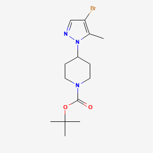 tert-butyl 4-(4-bromo-5-methylpyrazol-1-yl)piperidine-1-carboxylate - (1076223-99-8)