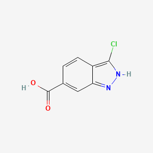 3-Chloro 1H-indazole-6-carboxylic acid - (1086391-21-0)