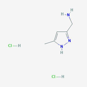 [(3-Methyl-1H-pyrazol-5-yl)methyl]aminedihydrochloride - (1094169-69-3)