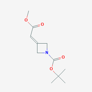 tert-butyl 3-(2-methoxy-2-oxoethylidene)azetidine-1-carboxylate - (1105662-87-0)