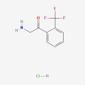 2-amino-1-(2-(trifluoromethyl)phenyl)ethanone hydrochloride - (111595-55-2)