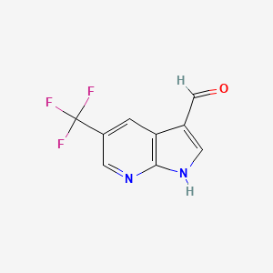 1H-Pyrrolo[2,3-b]pyridine-3-carboxaldehyde, 5-(trifluoromethyl)- - (1135283-53-2)