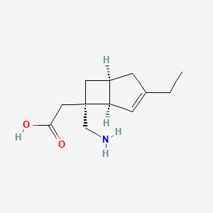 2-((1R,5S,6S)-6-(aminomethyl)-3-ethylbicyclo[3.2.0]hept-3-en-6-yl)acetic acid - (1138245-13-2)