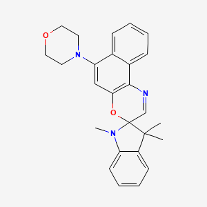Spiro[2H-indole-2,3'-[3H]naphth[2,1-b][1,4]oxazine], 1,3-dihydro-1,3,3-triMethyl-6'-(4-Morpholinyl)- - (114747-48-7)