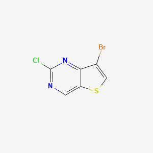 Thieno[3,2-d]pyrimidine, 7-bromo-2-chloro- - (1152475-42-7)