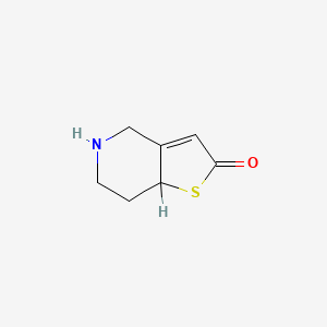 Thieno[3,2-c]pyridin-2(4H)-one, 5,6,7,7a-tetrahydro-, hydrochloride (1:1) - (115473-15-9)