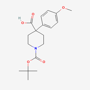 1-Boc-4-(4-Methoxyphenyl)-4-piperidinecarboxylic acid - (1158750-72-1)