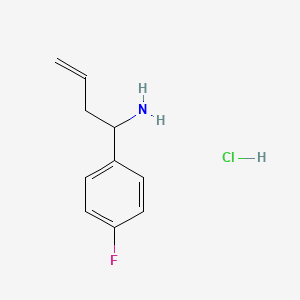 1-(4-FLUOROPHENYL)BUT-3-EN-1-AMINE HYDROCHLORIDE - (1159825-73-6)