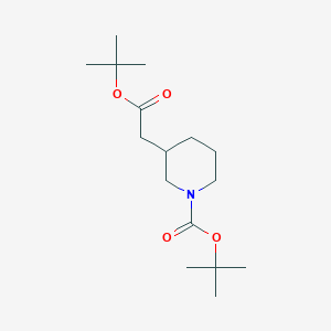 tert-Butyl 3-(2-tert-butoxy-2-oxoethyl)piperidin-1-carboxylate - (1159982-66-7)