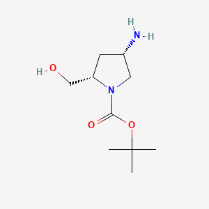 tert-butyl (2R,4R)-4-amino-2-(hydroxymethyl)pyrrolidine-1-carboxylate - (1161931-71-0)
