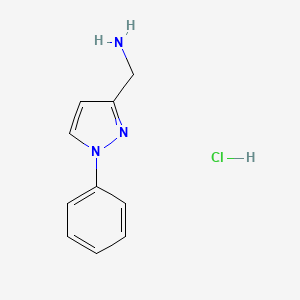 (1-phenyl-1H-pyrazol-3-yl)methanamine hydrochloride - (1170903-85-1)