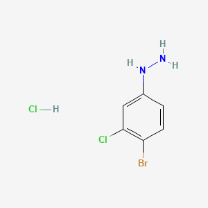1-(4-Bromo-3-chlorophenyl)hydrazine, HCl - (1177361-07-7)