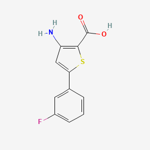 3-Amino-5-(3-fluorophenyl)thiophene-2-carboxylic acid - (1184917-64-3)