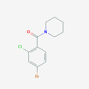 (4-Bromo-2-chlorophenyl)(piperidin-1-yl)methanone - (1187385-58-5)