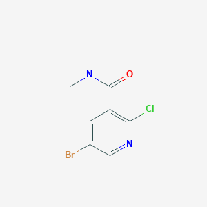 5-BROMO-2-CHLORO-N,N-DIMETHYL-3-PYRIDINECARBOXAMIDE - (1188142-86-0)