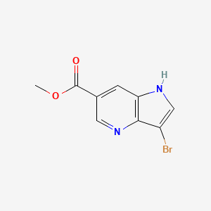 1H-Pyrrolo[3,2-b]pyridine-6-carboxylic acid, 3-bromo-, methyl ester - (1190312-64-1)