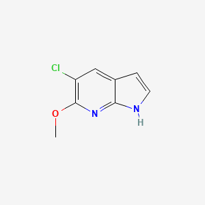 1H-Pyrrolo[2,3-b]pyridine, 5-chloro-6-methoxy- - (1190315-07-1)
