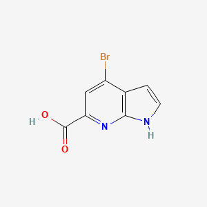 1H-Pyrrolo[2,3-b]pyridine-6-carboxylic acid, 4-bromo- - (1190321-81-3)