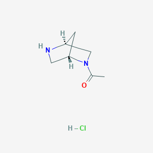 1-[(1S,4S)-2,5-diazabicyclo[2.2.1]heptan-2-yl]ethanone hydrochloride - (1190927-48-0)
