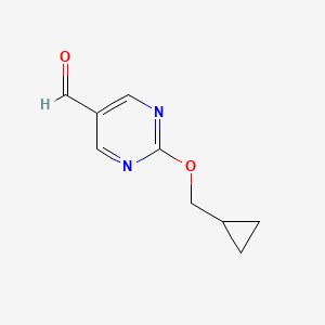 2-(Cyclopropylmethoxy)pyrimidine-5-carbaldehyde - (1192569-90-6)