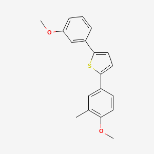 Thiophene, 2-(4-methoxy-3-methylphenyl)-5-(3-methoxyphenyl)- - (1193525-42-6)